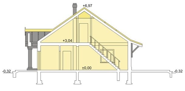 Фасад дома BBK-7539-67 Фасад дома BBK-7539-67